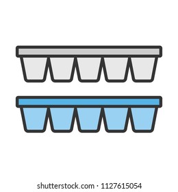 Plastic Ice Cube Tray Icon Outline Water Container Stock Vector  Illustration Of Drawing, Tray: 239106391, Plastic Ice Cube Maker