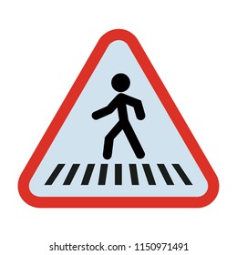 creative vector illustration colorful flat line Traffic Sign Cross Road icon design