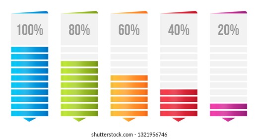 Creative vector illustration of columns bar chart, comparison table infographic isolated on transparent background. Art design business data slide template. Abstract concept graphic diagram element