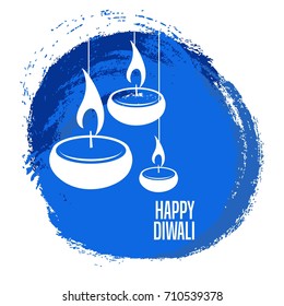 Creative Vector Illustration of crackers, fireworks for Diwali festival 