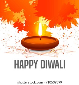 Creative Vector Illustration of crackers, fireworks for Diwali festival 