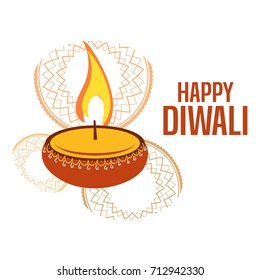 Creative Vector Illustration of crackers, fireworks for Diwali festival 