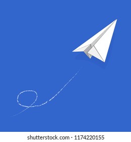 Creative vector illustration of crowd paper plane. Concept of leadership, teamwork and courage. Art design infographic. Abstract graphic element. Handmade aviation. Outstanding journey airplane.