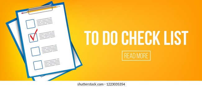 Creative vector illustration of to do check list ticks,clipboard on background. Art design planning to-do things, survey, exam template. Abstract concept graphic element