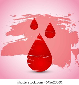 Creative Vector illustration of Donate blood concept for World blood donor day-June 14.