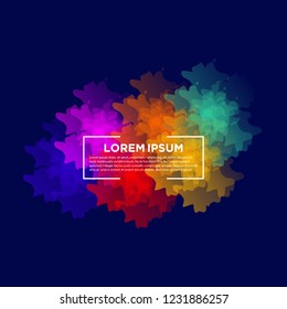 Creative vector illustration of elements drawn with watercolour. Background brush stroke box. Art paint design. Label stickers. Cap for handwritten words. banner. sale