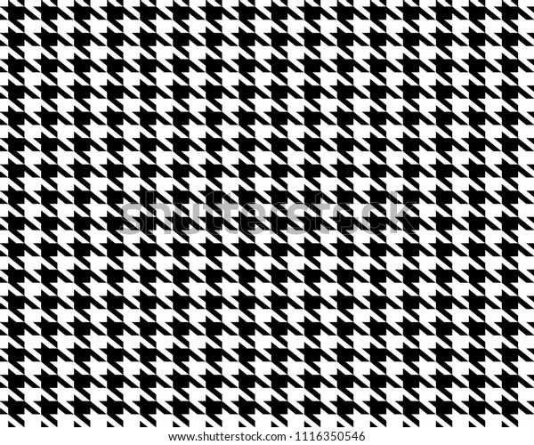 Creative vector illustration of fabric\
houndstooth seamless vector pattern background. Geometric print\
hounds tooth art design. Abstract concept english glen plaid\
graphic element for\
fashion