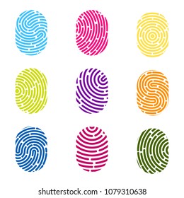 Creative vector illustration of fingerprint. Art design finger print. Security crime sign. Abstract concept graphic element. Thumbprint id