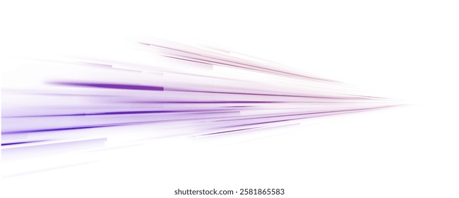 Creative vector illustration of flying cosmic meteor, planetoid, comet, fireball isolated on transparent background. Effect, png, wave,neon,line. Light arc in neon colors, in the form of a turn.