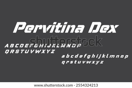 Creative vector illustration font template for technology, movie, digital, music, movie