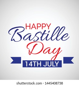 Creative vector Illustration For The French National Day.Happy Bastille Day.