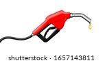 Creative vector illustration of fueling nozzle gasoline, diesel, gas isolated on transparent background. Art design petroleum fuel pump template. Abstract concept graphic pump nozzle, oil dripping