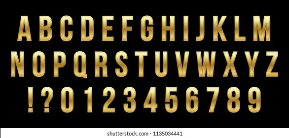 Creative vector illustration of golden glossy font, gold alphabet, metal typeface isolated on transparent background. Art design luxury metallic typographic abc. Abstract concept graphic element.