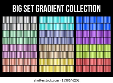 Creative vector illustration of gradient collection. Art design background texture. Abstract concept graphic element