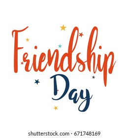 Creative vector illustration of Greeting, Poster, Flyer or Card for Happy Friendship Day .