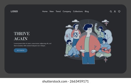 Creative vector illustration of a group collaborating and relaxing outdoors. Characters are shown interacting and enjoying leisure time together, promoting teamwork and social interaction.