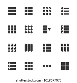 Creative vector illustration of hamburger UI, UX menu user interface navigation icons isolated on background. Art design web button controls. Abstract concept graphic element