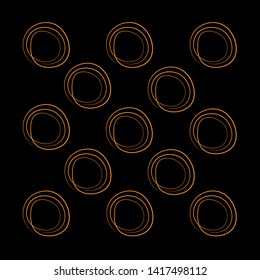 Creative vector illustration of hand drawning circle line sketch set isolated on transparent background. Art design round circular scribble doodle. Abstract graphic element for message note mark. 