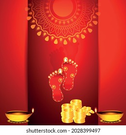 Kreative Vektorgrafik glücklicher Diwali-Hintergrund