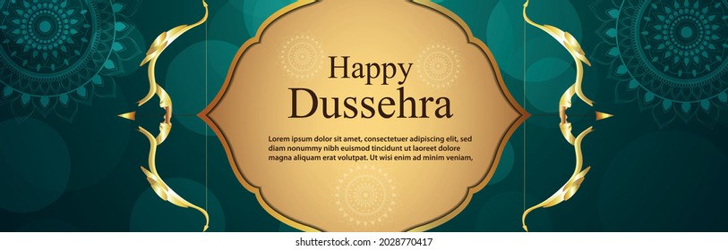 Kreative Vektorgrafik von fröhlichem Dussehra-Fest-Banner