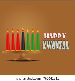 Creative vector illustration for happy kwanzaa day