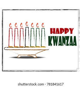 Creative vector illustration for happy kwanzaa day