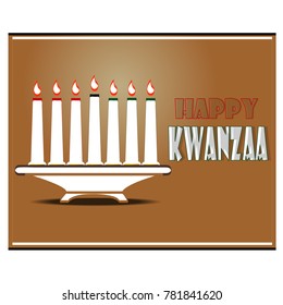 Creative vector illustration for happy kwanzaa day