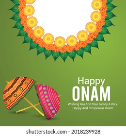 	Ilustración vectorial creativa del fondo de feliz onam