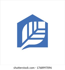 Kreative Vektorgrafik eines Hauses oder Gebäudes. gut für Wohnungsunternehmen, Bauunternehmen, Immobilien, Renovierungen usw.