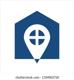 Creative vector illustration of a house or building. good for housing companies, construction, real estate, renovations etc.