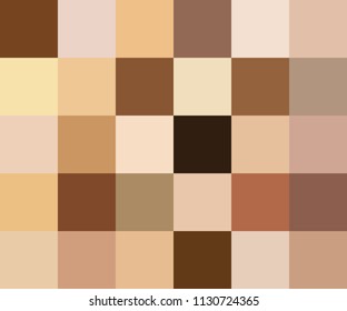 Creative vector illustration of human skin tone color palette set isolated on transparent background. Art design. Abstract concept person face, body complexion graphic element for cosmetics