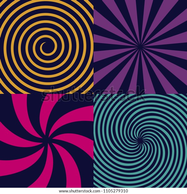 Creative Vector Illustration Hypnotic Psychedelic Spiral Stock Vector Royalty Free 1105279310 