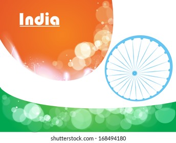 creative vector illustration of Indian tri-colour flag for Republic Day concept