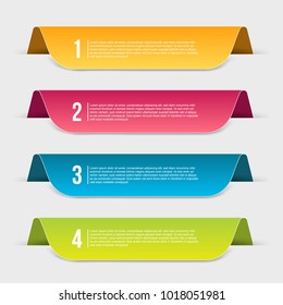 Creative vector illustration of infographics template step isolated on transparent background. Art design. Abstract concept business, education, web, flyers, banners, brochures graphic element