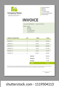 Creative vector illustration of invoice form template for your billing isolated on transparent background. Customizable business company art design. Abstract concept graphic order description element