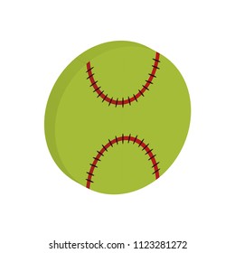 creative vector illustration isometric colorful sports softball icon design