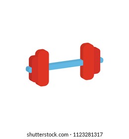 creative vector illustration isometric colorful sports weightlifting icon design