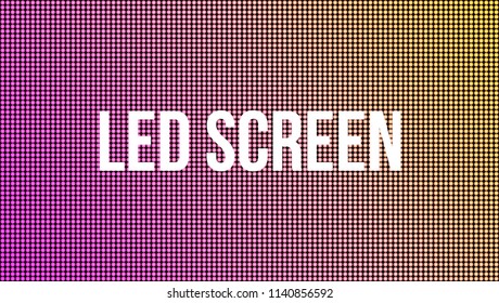 Creative vector illustration of led screen macro texture isolated on transparent background. Art design rgb diode seamless pattern. Abstract concept graphic television projection display element.