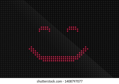 Creative vector illustration of led screen macro texture isolated on black background. Art design rgb diode seamless pattern. Abstract concept graphic television projection display element.
