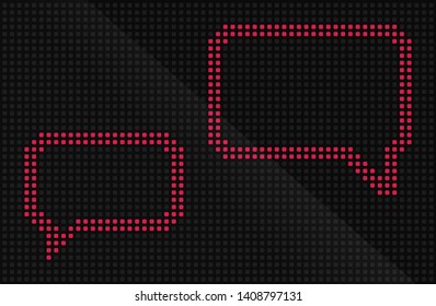 Creative vector illustration of led screen macro texture isolated on black background. Art design rgb diode seamless pattern. Abstract concept graphic television projection display element.