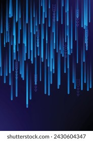 Creative vector illustration of line. Computer background art design. Abstract concept graphic data, technology, decryption, algorithm, encryption element