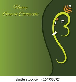 creative vector illustration of lord ganesha design, ganesh chaturthi festival