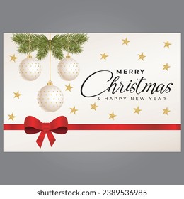 Kreative Vektorgrafik Fröhliche Weihnachtspostvorlage Design-Vorlage