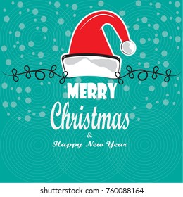 Creative vector illustration of Merry Christmas!Happy Christmas Card banner or poster
