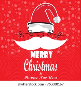 Creative vector illustration of Merry Christmas!Happy Christmas Card banner or poster