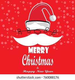Creative vector illustration of Merry Christmas!Happy Christmas Card banner or poster