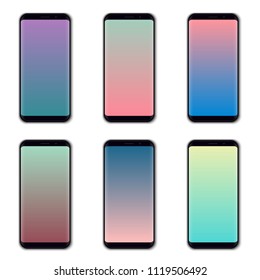 Creative vector illustration of mobile phone isolated on background. Art design mockup template. Abstract concept graphic element cellphone with edge side style shiny layer