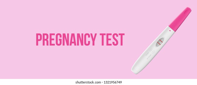 Creative vector illustration of positive, negative 2 lines pregnancy test kits isolated on transparent background. Art design pregnant, childbirth template. Abstract concept graphic element