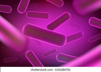 Creative vector illustration of probiotics bacteria isolated on background. Art design microscopic bacteria closeup. Concept healthy nutrition ingredient for therapeutic purposes graphic element