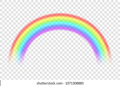 Creative vector illustration of rainbows in different shape isolated on transparent background. Fantasy art design. Spectrum pattern. Abstract concept graphic element. Gay, LGBT, homosexual symbols.